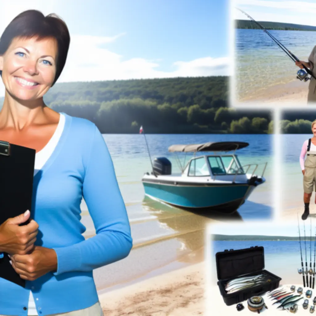 Zawodnik podczas dynamicznej wyprawy wędkarskiej z przewodnikiem