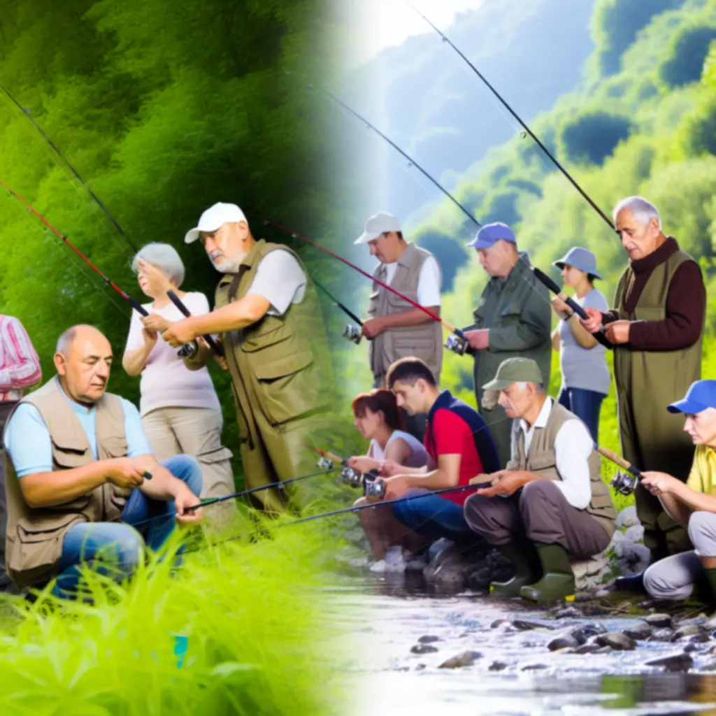 Społeczność wędkarzy ADAM NIEMIEC FISHING podczas wspólnej aktywności nad wodą