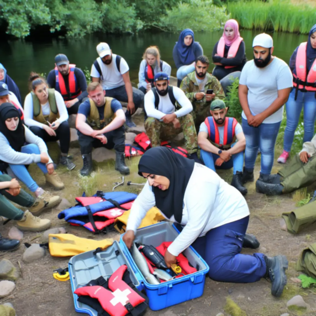 Trening reagowania w sytuacjach awaryjnych podczas wypraw wędkarskich